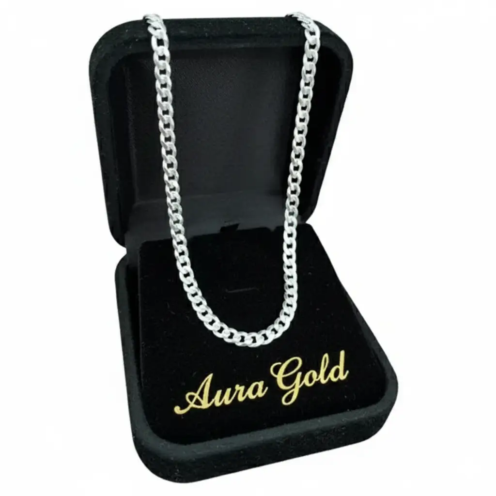 Corrente de Prata 3mm x 70cm Grumet Prata 925 - Imagem 3