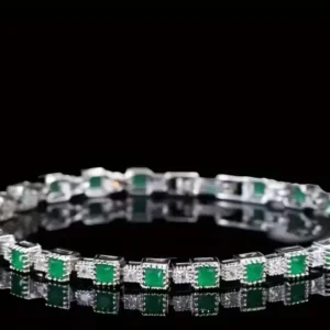 Bracelete Quadrado Zircônia Sintética